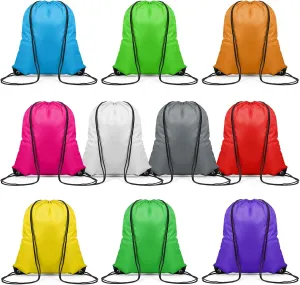 10PCS Drawstring Backpack,Drawstring Bags,Sport Bag Bulk Gym Cinch Bag Sack for Women Men Outdoor Sports,10 Colors (10 PCS)