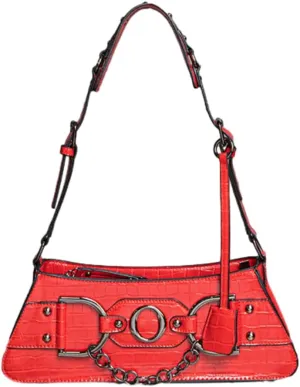 2025 Trendy Underarm Shoulder Bag Women Y2K Handbag Rivet Punk Hobo Studded Purse Vintage Designer Chain Crossbody Bags