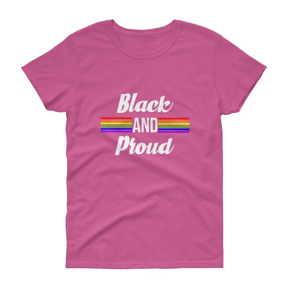 Black and Proud (Pride) - Women's short sleeve t-shirt