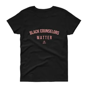 Black Counselors Matter - Women's short sleeve t-shirt