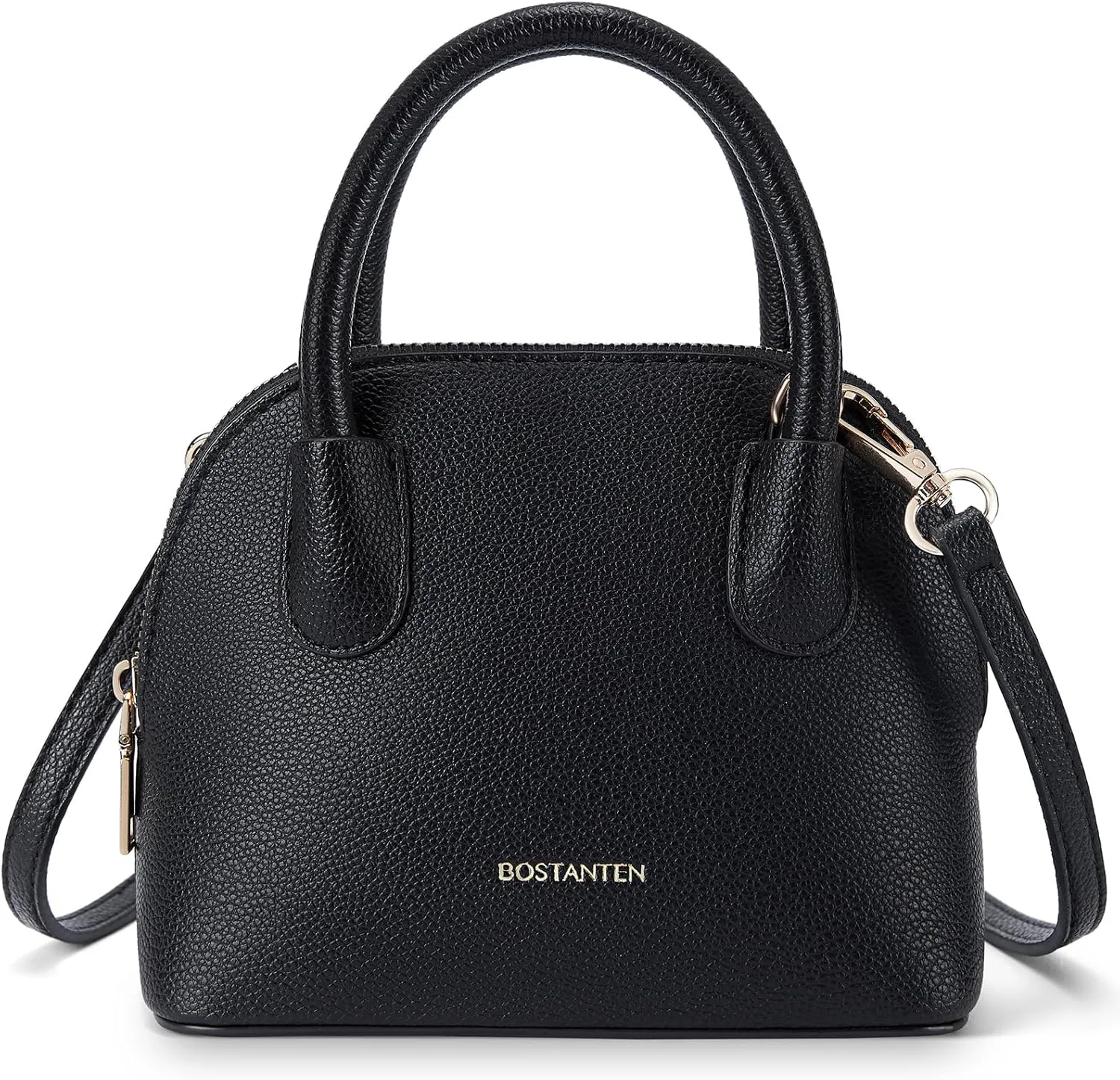 BOSTANTEN Small Crossbody Bag Mini Purses for Women Trendy Cute Vegan Leather Satchel Handbag with Detachable Shoulder Strap