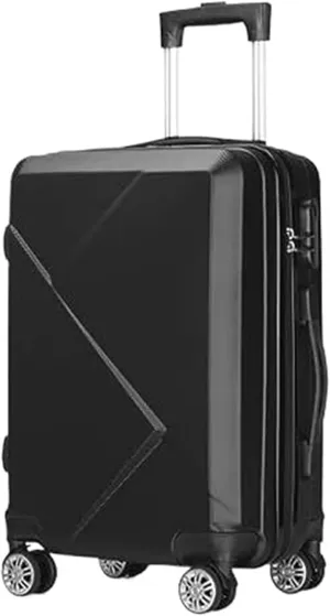 Carry-On Carry On Luggage Hardcase Suitacse With Spinner Wheels Lightweight Hardshell Suitcase Luggage Carry On (Color : Black, Size : 24in)