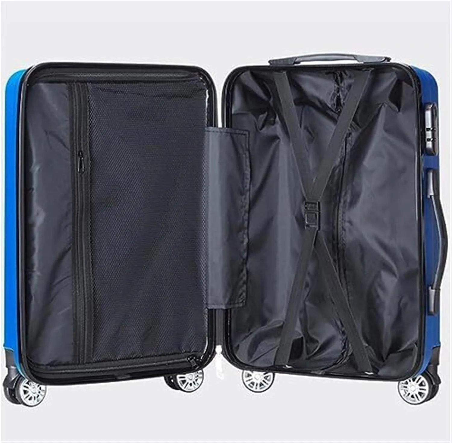 Carry-on Suitcase Luggage Carry On Luggage Hardcase Suitacse With Spinner Wheels Lightweight Hardshell Suitcase Carry-on Suitcases Carry On Luggages (Color : Blue, Size : 20in)