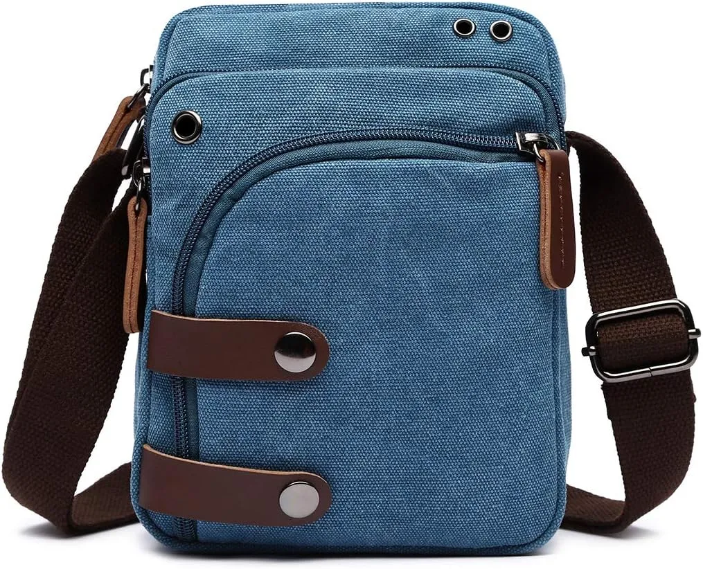 Collsants Mini Crossbody Bags for Women and Men - Small Purses and Handbags - Travel Bag - Canvas Shoulder Purse