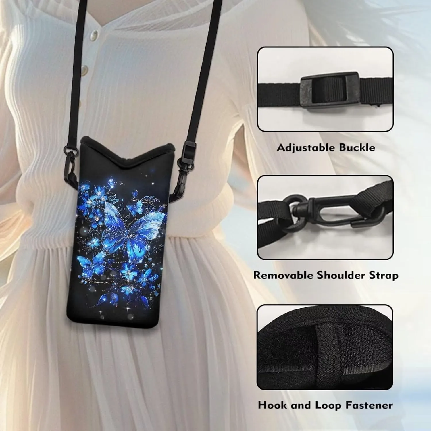 Cross Body Cell Phone Purse for Women Ladies Crossbody Phone Bag Travel Bags Fanny Pack Purses for Shopping Dating