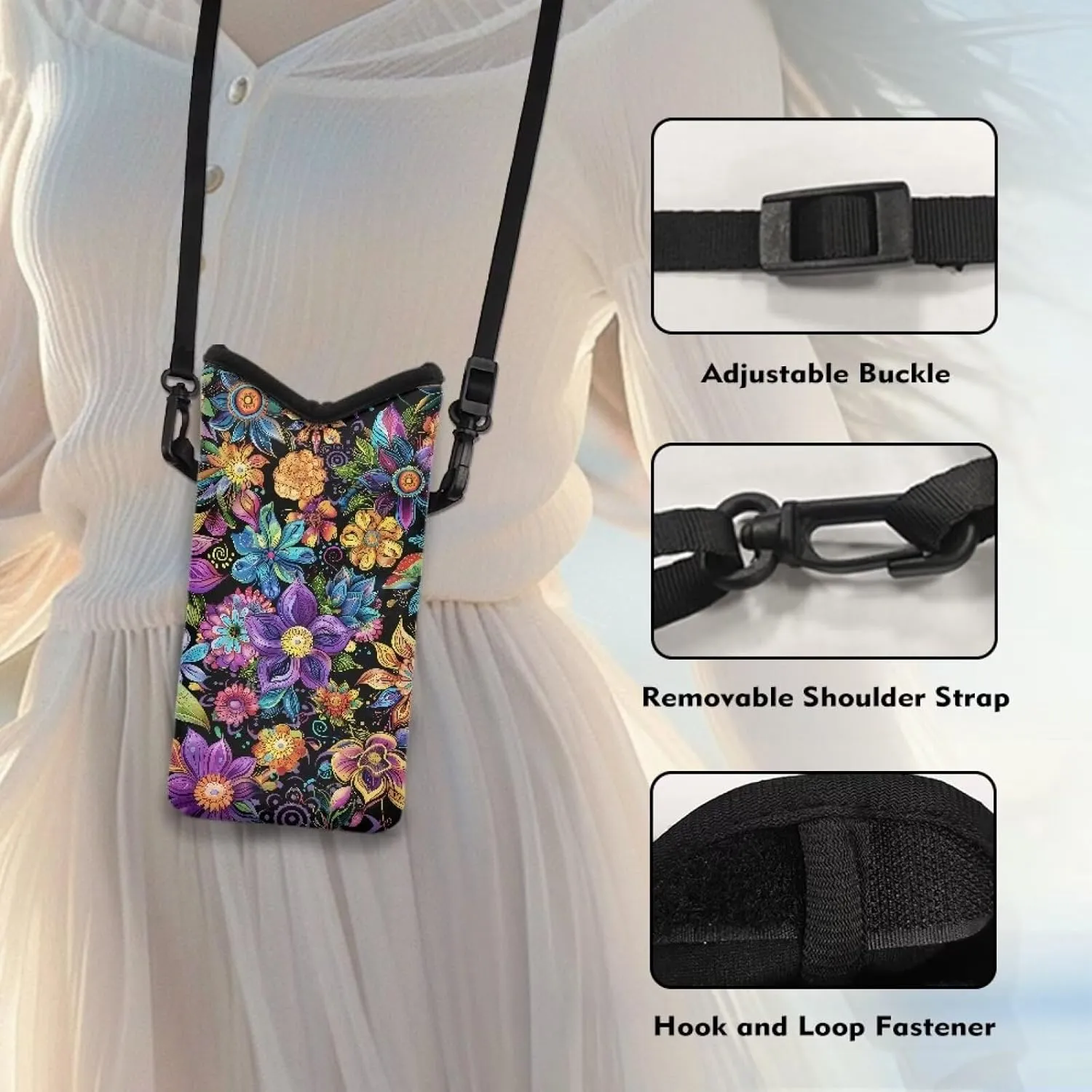 Cross Body Cell Phone Purse for Women Ladies Crossbody Phone Bag Travel Bags Fanny Pack Purses for Shopping Dating