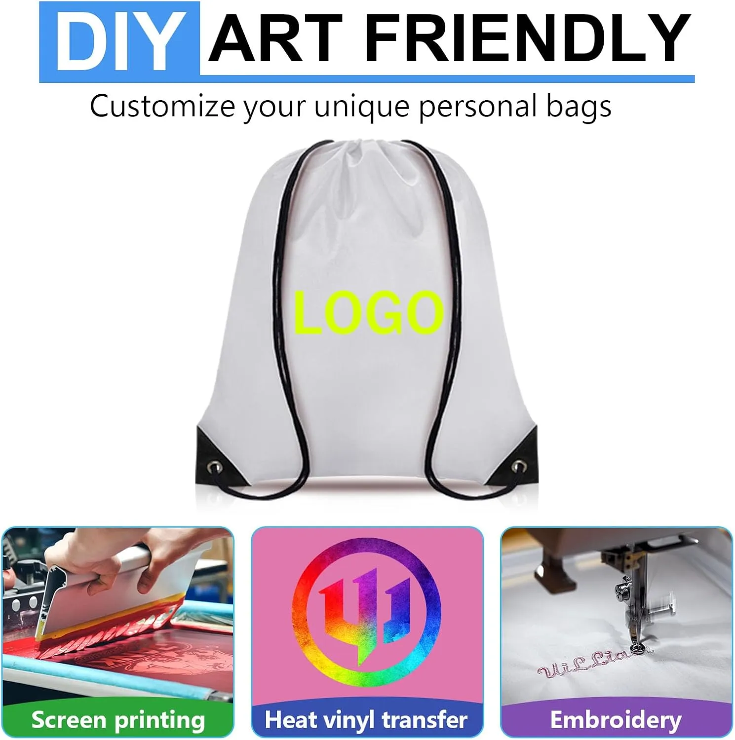 Drawstring Backpack Bulk 20 PCS, Drawstring Bags String Backpack Cinch Sack Gym Bags for Sport Trip Beach Swimming, 20 Color
