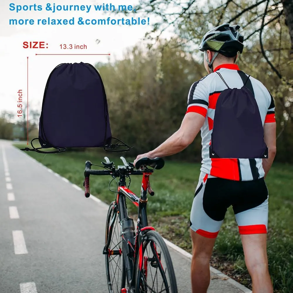 Drawstring Backpack Bulk 40Pcs Draw String Backpack Bags DIY Gym Sports Traveling Yoga Cinch Bag Sackpack Drawstring (multi color)