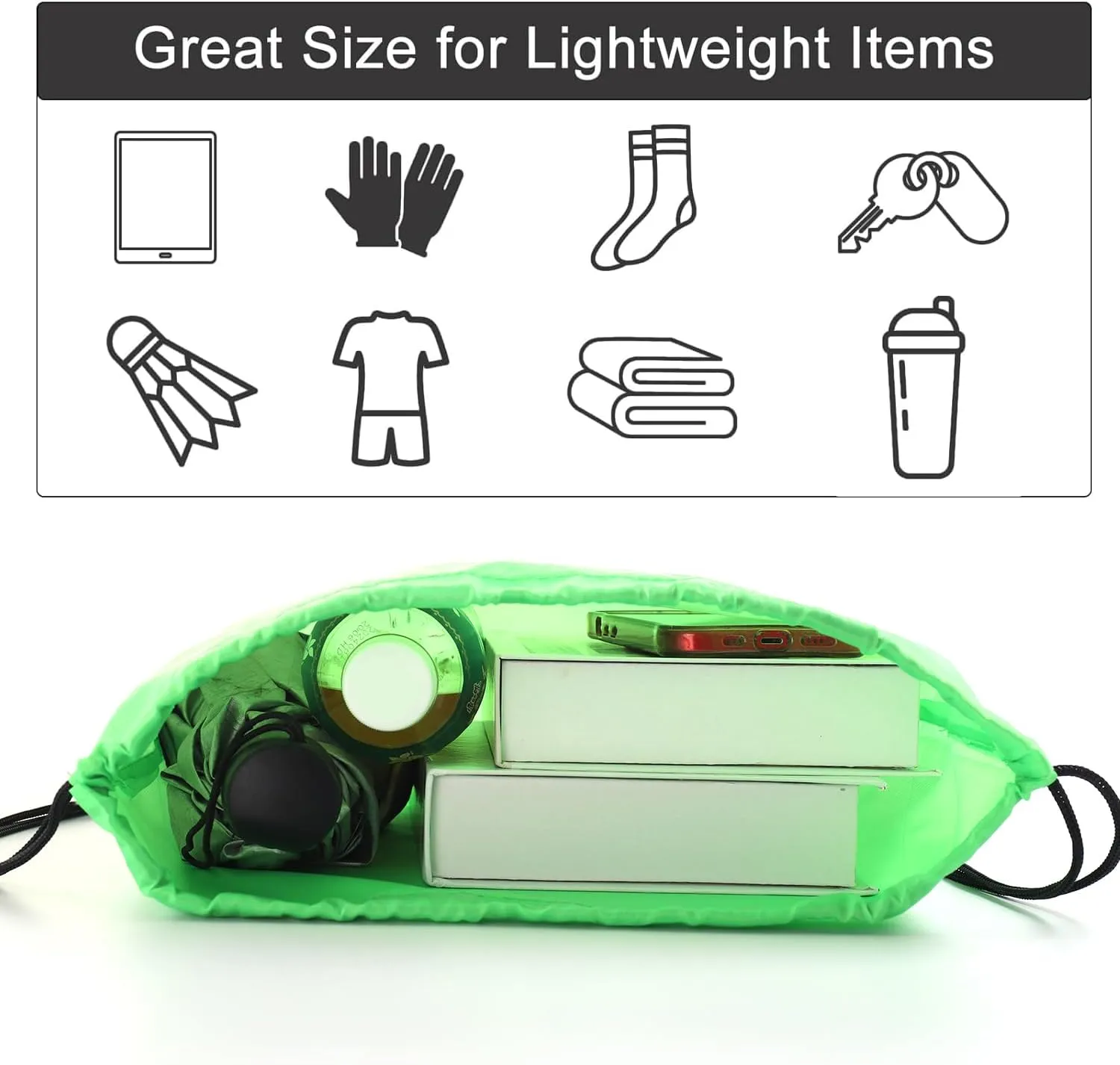 drawstring backpack, Drawstring Bags Bulk,21 Pcs Draw String Bags, Cinch Bag,essential for gym travel, unisex, loose and portable (21, Mixed color)