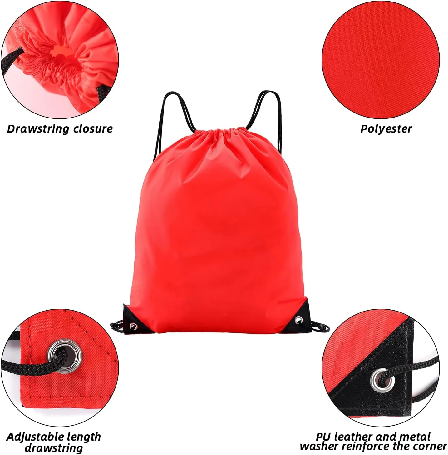 drawstring backpack, Drawstring Bags Bulk,21 Pcs Draw String Bags, Cinch Bag,essential for gym travel, unisex, loose and portable (21, Mixed color)