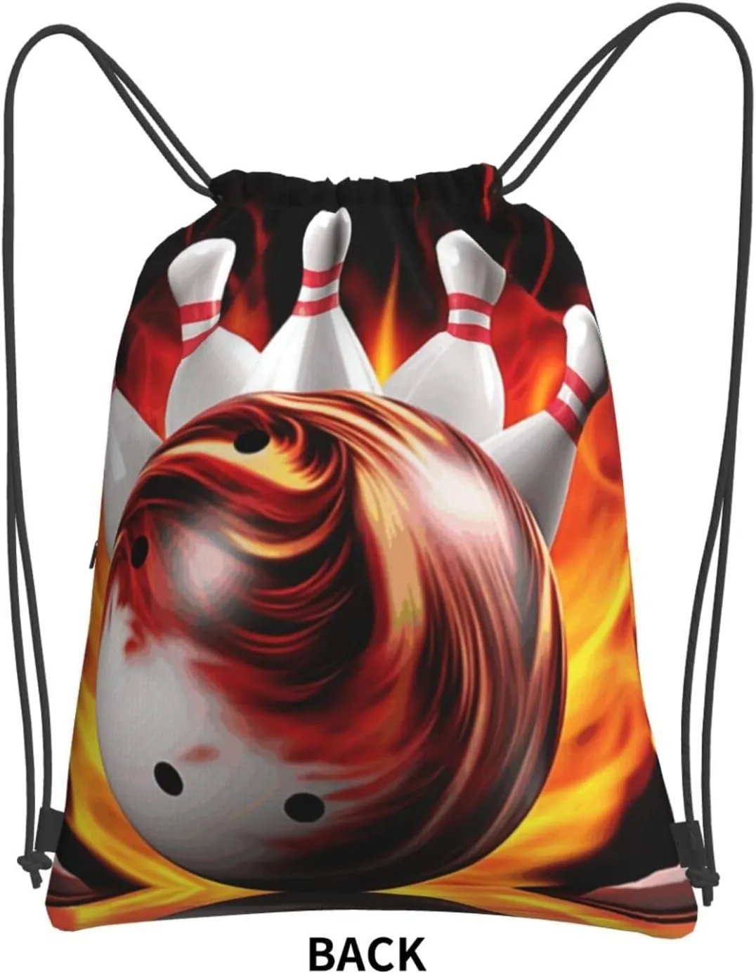 Drawstring Backpack Sports Gym Bags Bowling Ball Drawstring Bags for Men Women Beach Bag String Bag