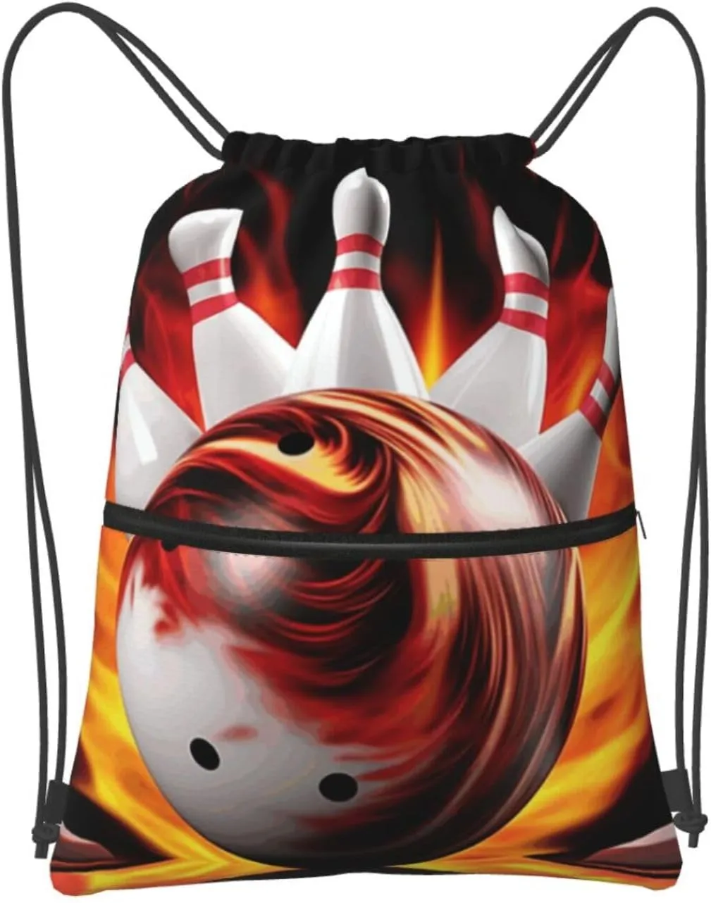 Drawstring Backpack Sports Gym Bags Bowling Ball Drawstring Bags for Men Women Beach Bag String Bag