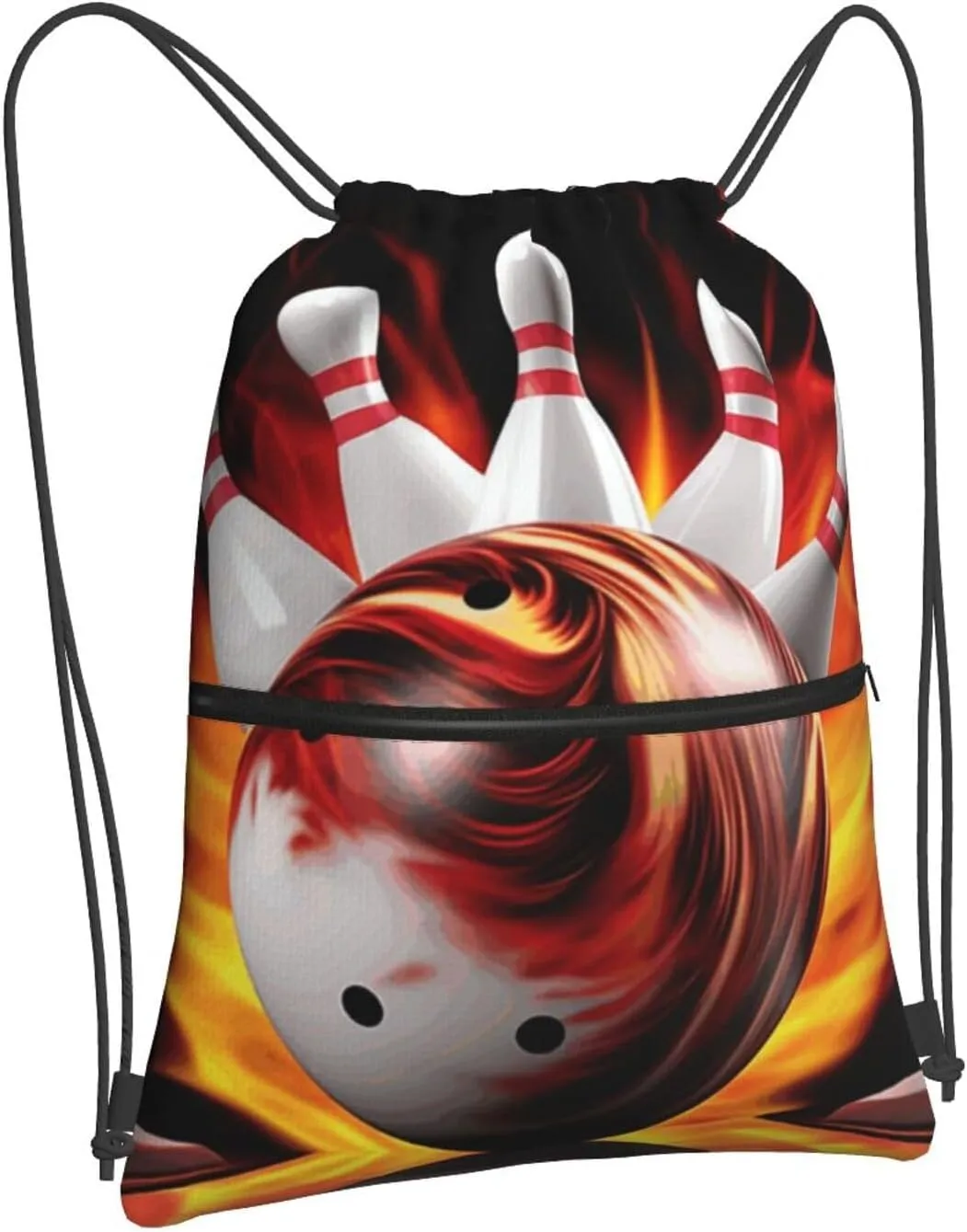 Drawstring Backpack Sports Gym Bags Bowling Ball Drawstring Bags for Men Women Beach Bag String Bag