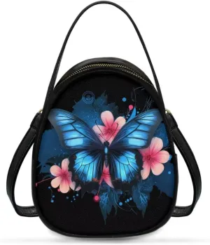 FOR U DESIGNS Mini Crossbody Bags for Women Cute Shoulder Handbag with Zipper Leather Satchel Purse for Work Travel
