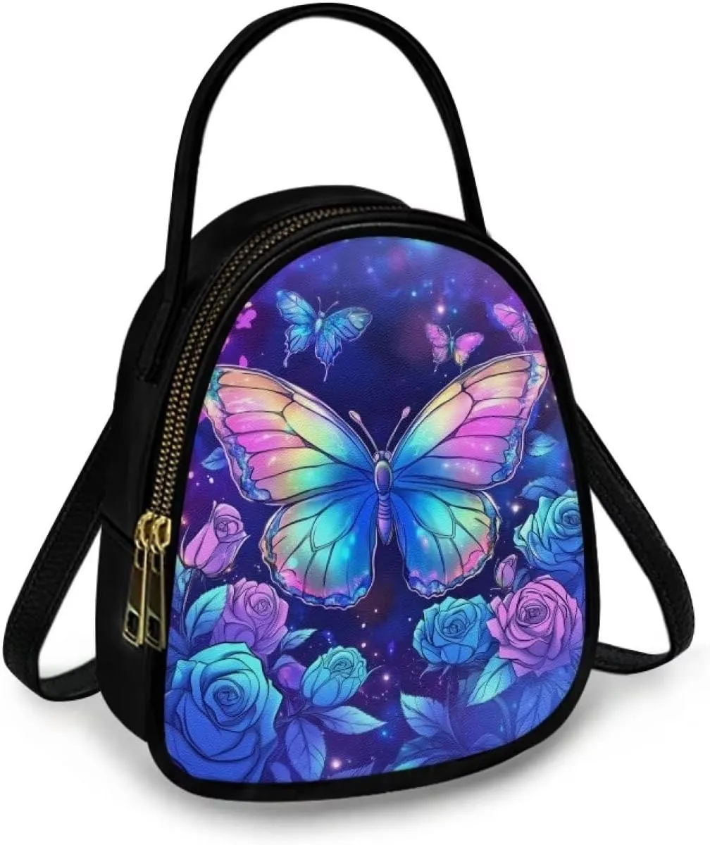 FOR U DESIGNS Mini Crossbody Bags for Women Cute Shoulder Handbag with Zipper Leather Satchel Purse for Work Travel