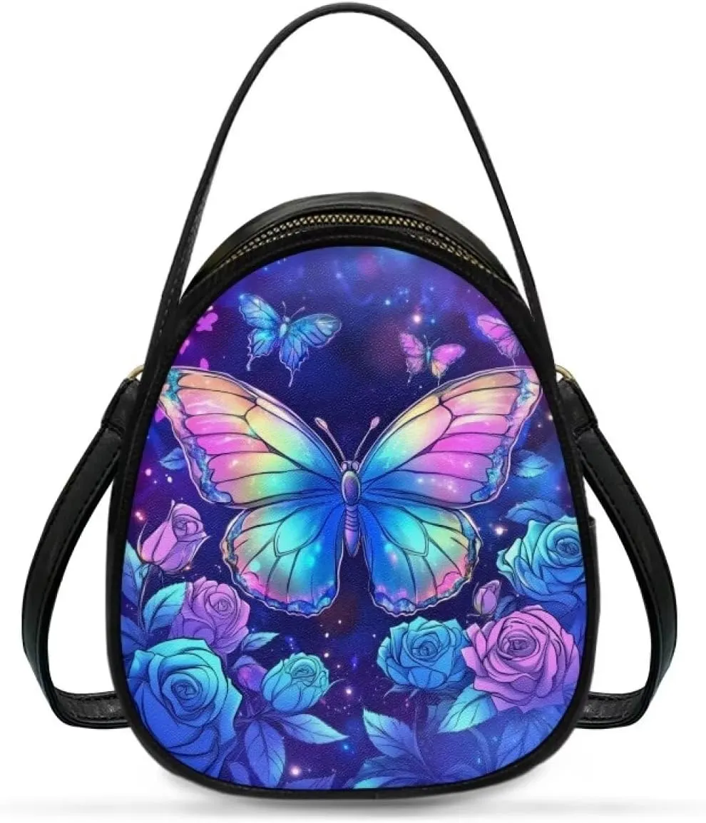 FOR U DESIGNS Mini Crossbody Bags for Women Cute Shoulder Handbag with Zipper Leather Satchel Purse for Work Travel