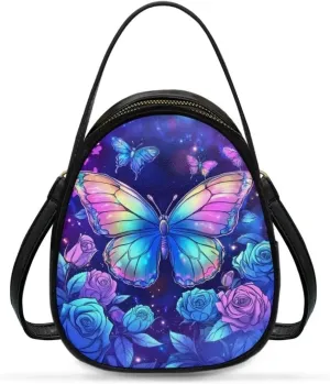 FOR U DESIGNS Mini Crossbody Bags for Women Cute Shoulder Handbag with Zipper Leather Satchel Purse for Work Travel