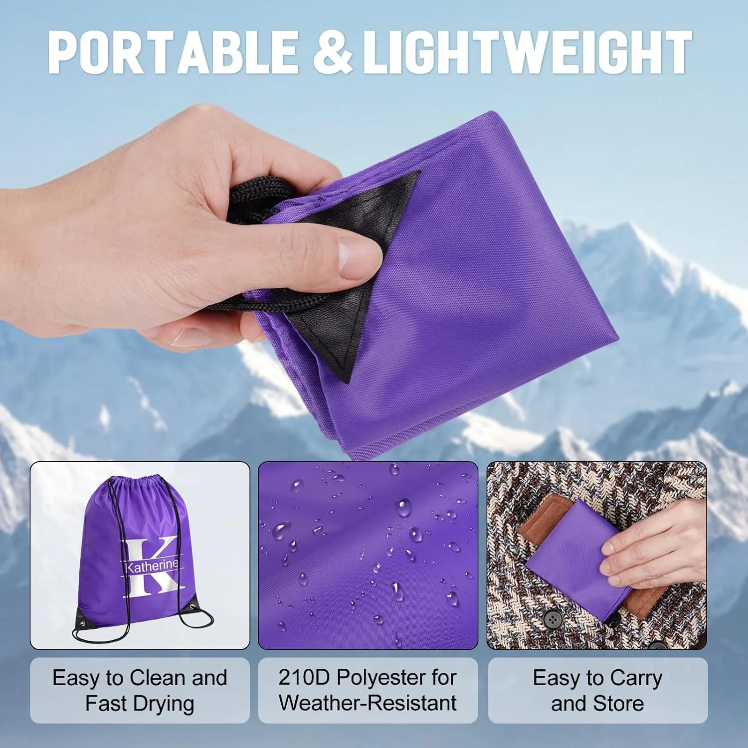 Fyore Custom Drawstring Backpacks, Bulk Personalized Drawstring Sports Bags with Your Text Name Numbers for Gym Beach Climb Trips Party Events- 13.4x17Inch,12 Colors