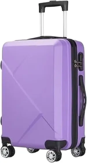 IRYZE Lightweight Suitcase Carry On Luggage Hardcase Suitacse With Spinner Wheels Lightweight Hardshell Suitcase Carry on Luggage (Color : Purple, Size : 24in)