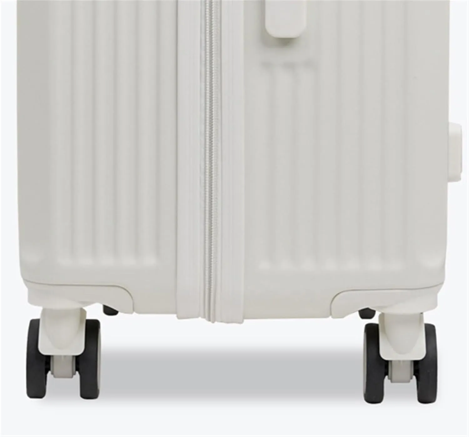 IRYZE Lightweight Suitcase Luggage For Women Suitcsases With Cup Holder USB Spinner Wheels Hardside Luggage With Lock Carry on Luggage (Color : Black, Size : 24in)