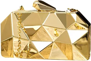 Mini Chain Shoulder Bags for Women Crossbody Bag Purse Women Metal Box Clutch Diamond Evening Handbag