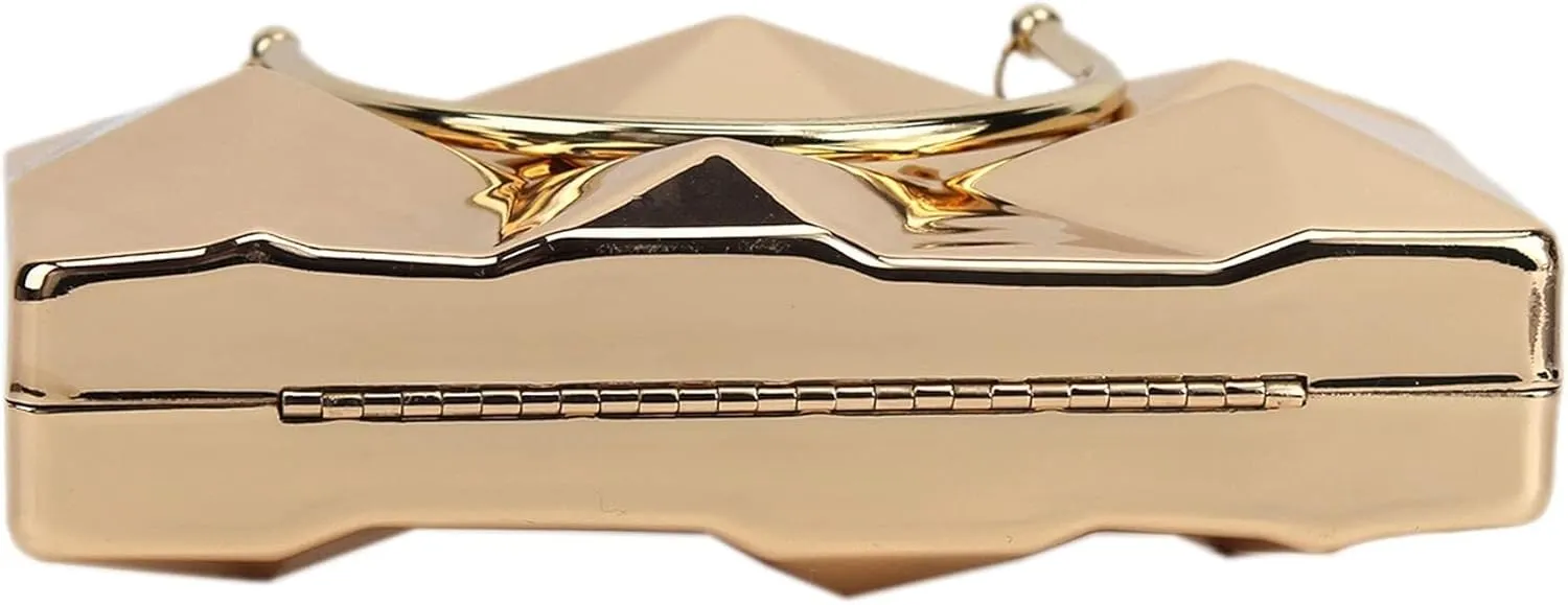 Mini Chain Shoulder Bags for Women Crossbody Bag Purse Women Metal Box Clutch Diamond Evening Handbag