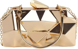 Mini Chain Shoulder Bags for Women Crossbody Bag Purse Women Metal Box Clutch Diamond Evening Handbag