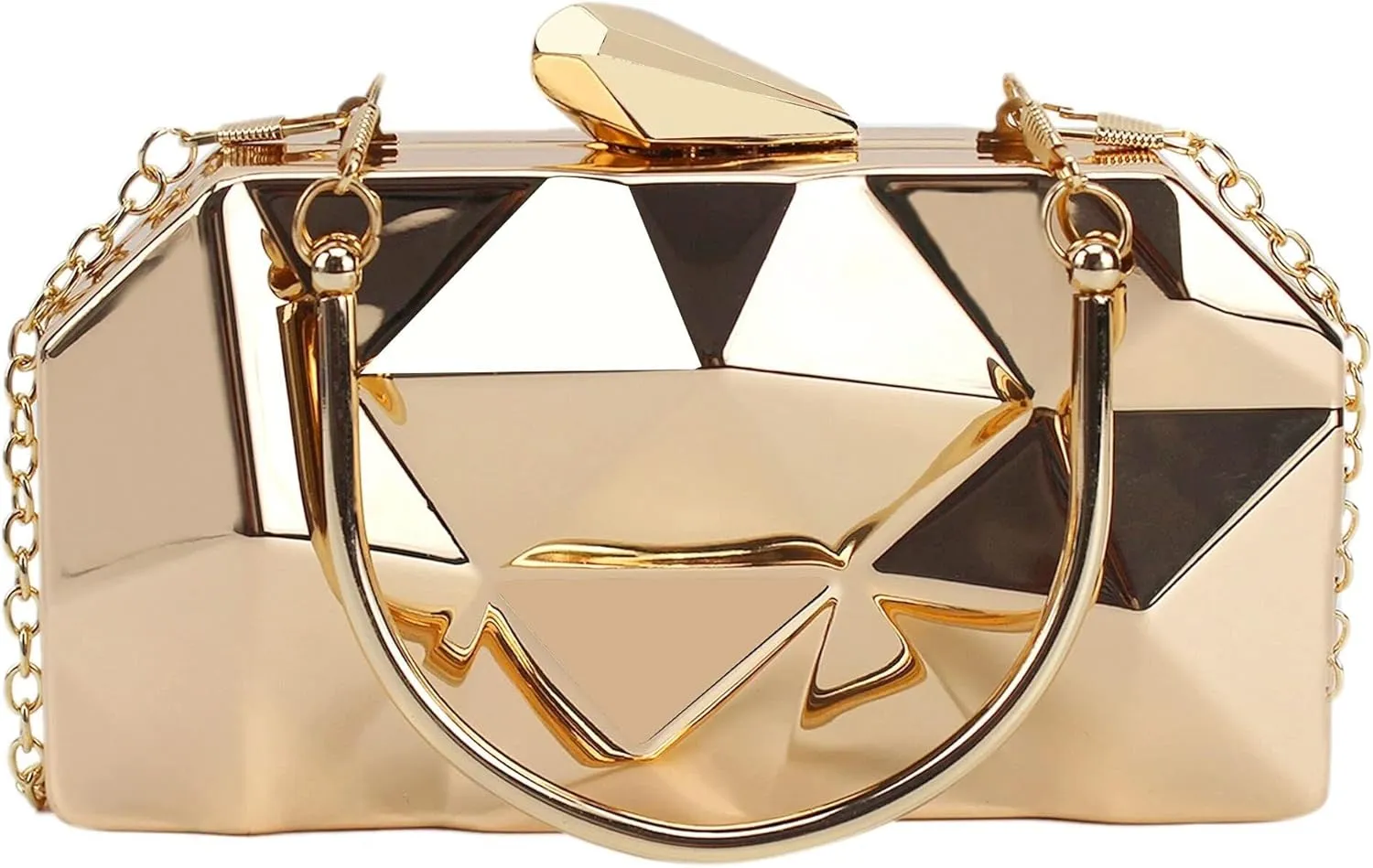 Mini Chain Shoulder Bags for Women Crossbody Bag Purse Women Metal Box Clutch Diamond Evening Handbag