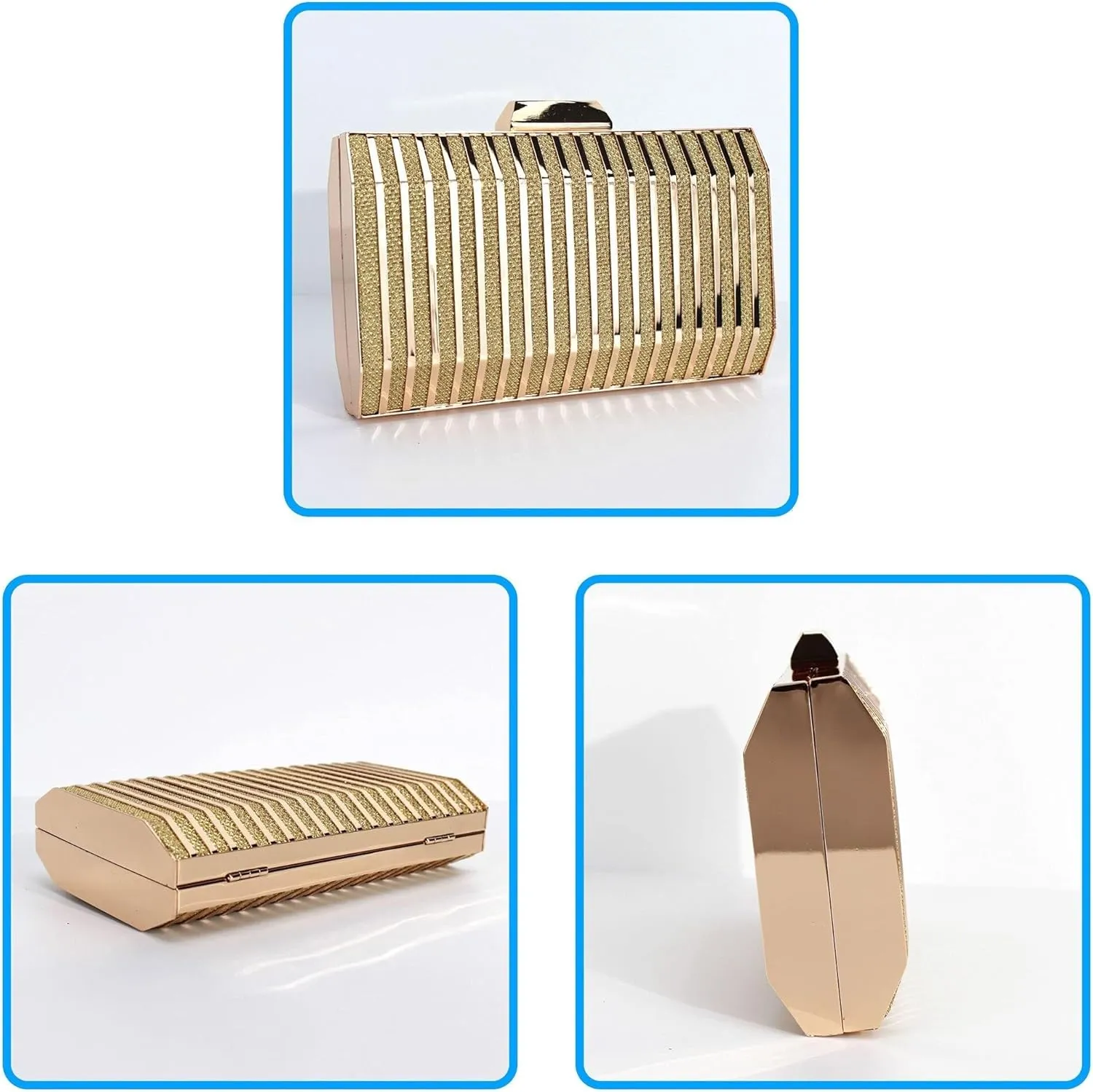 Mini Chain Shoulder Bags for Women Crossbody Bag Purse Women Metal Box Clutch Diamond Evening Handbag