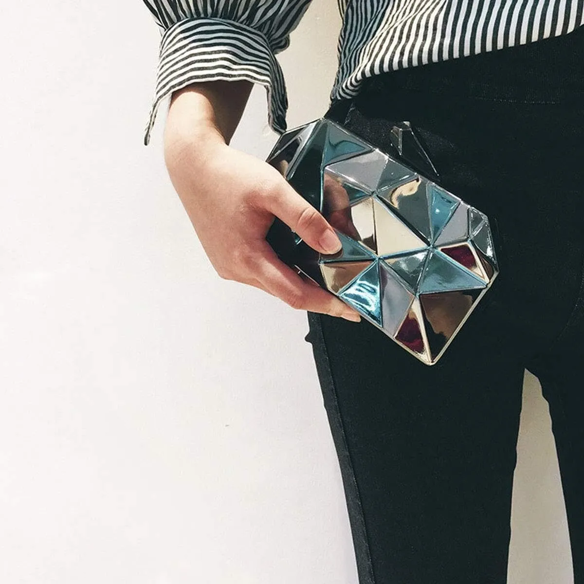 Mini Chain Shoulder Bags for Women Crossbody Bag Purse Women Metal Box Clutch Diamond Evening Handbag
