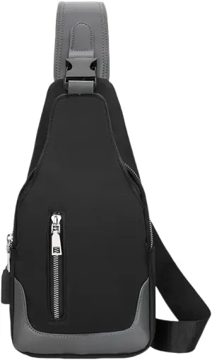 Mini Crossbody Bags for Women, Small Shoulder Bag Lightweight Mens Hiking Daypack 2025 Daily Casual Chest Backpacks for Travel Trip (Black)