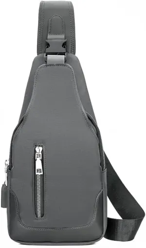 Mini Crossbody Bags for Women, Small Shoulder Bag Lightweight Mens Hiking Daypack 2025 Daily Casual Chest Backpacks for Travel Trip (Gray)