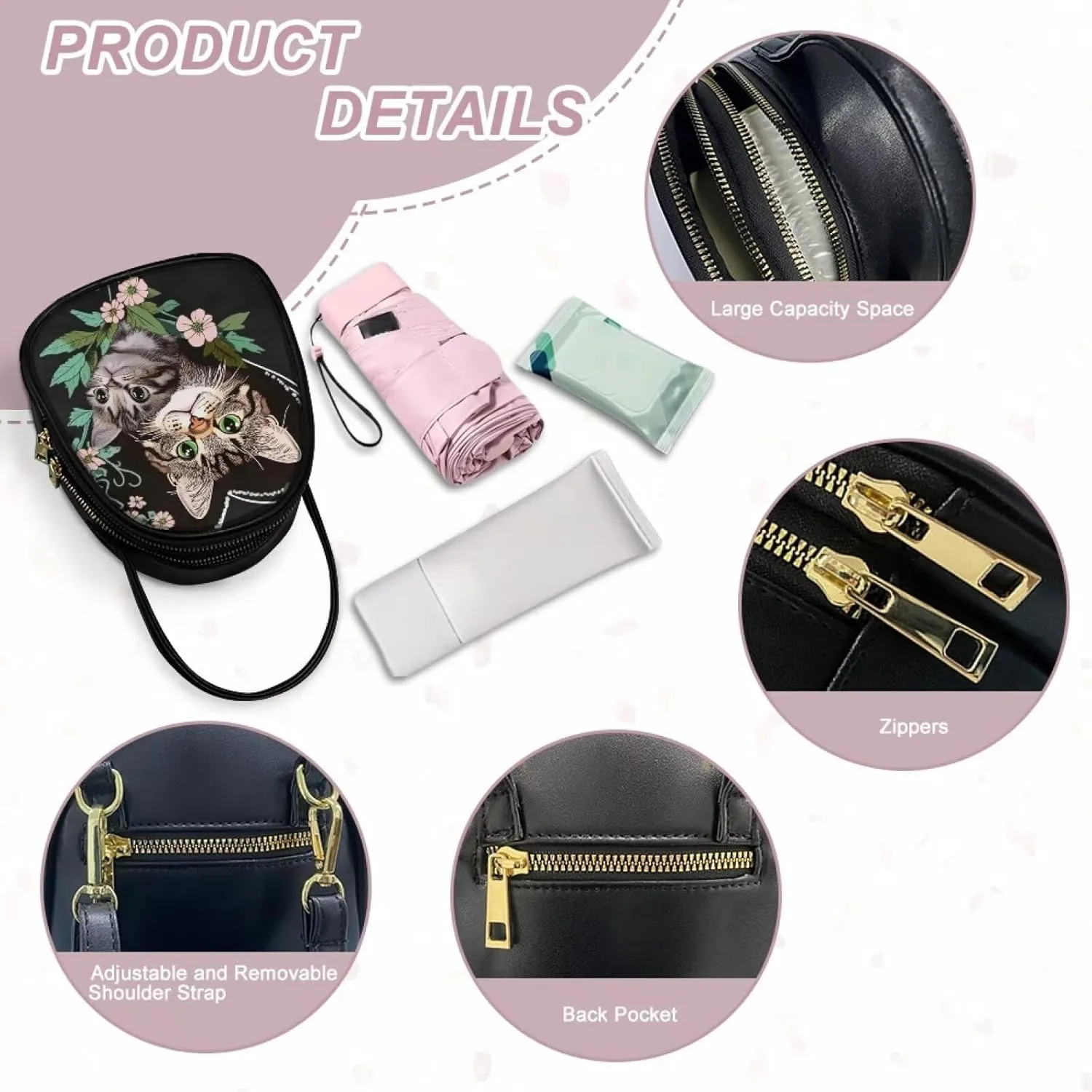 Mini Crossbody Bags with Adjustable Strap for Women Travel Outdoor