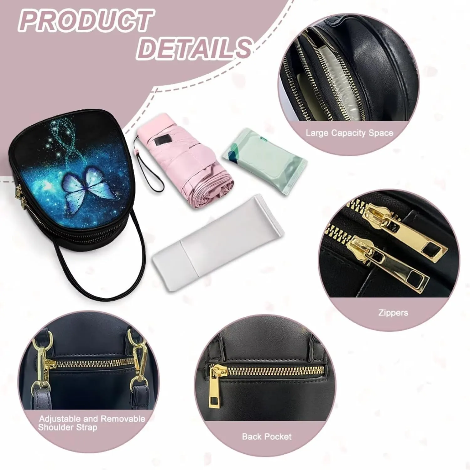 Mini Crossbody Bags with Adjustable Strap for Women Travel Outdoor