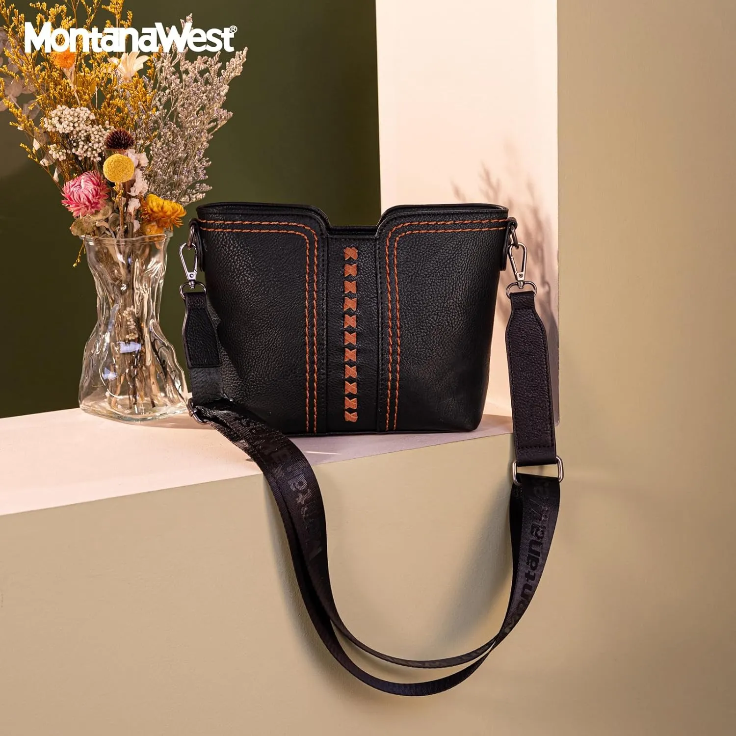 Montana West MINI Crossbody Bags for Women Cross Body Purses Shoulder Handbags with Wide Guitar Strap
