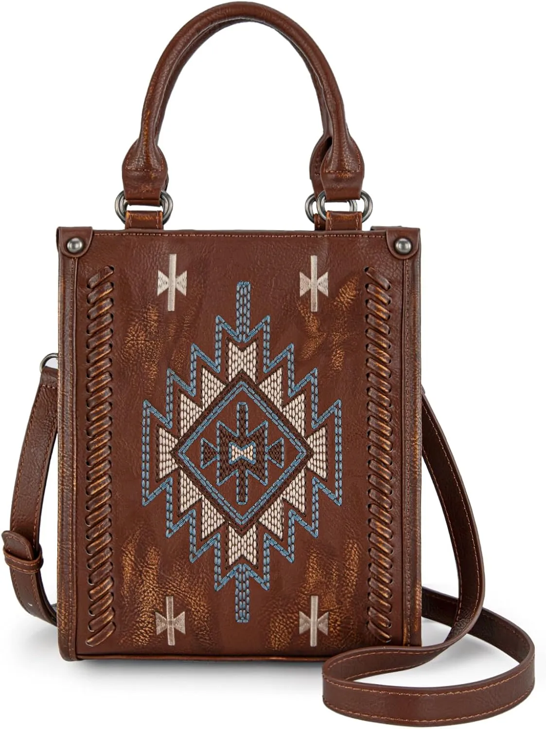 Montana West Western Women's Crossbody Handbag Ladies Small Crossbody Bags for Women Designer Top Handle Handbags