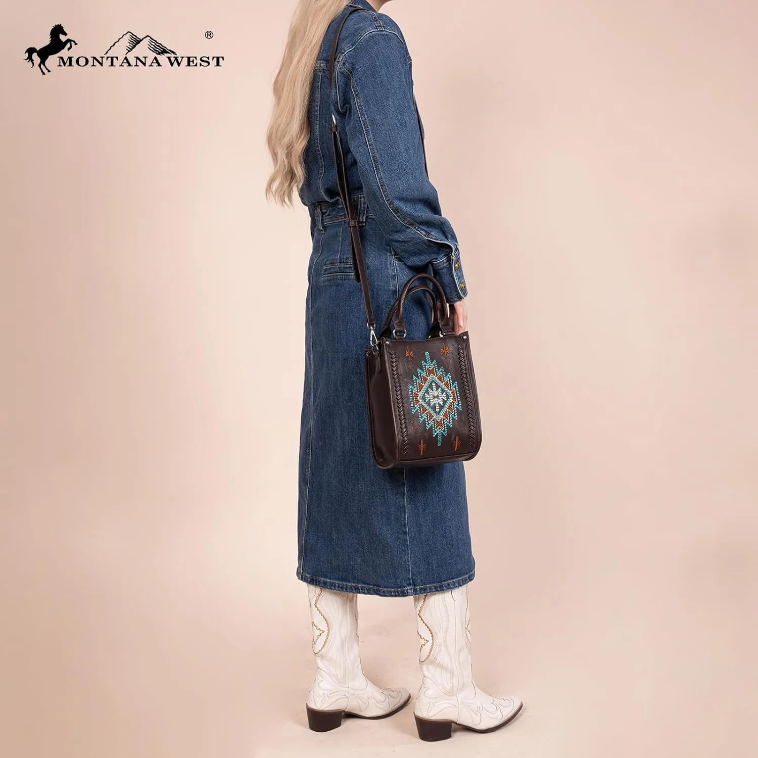 Montana West Western Women's Crossbody Handbag Ladies Small Crossbody Bags for Women Designer Top Handle Handbags