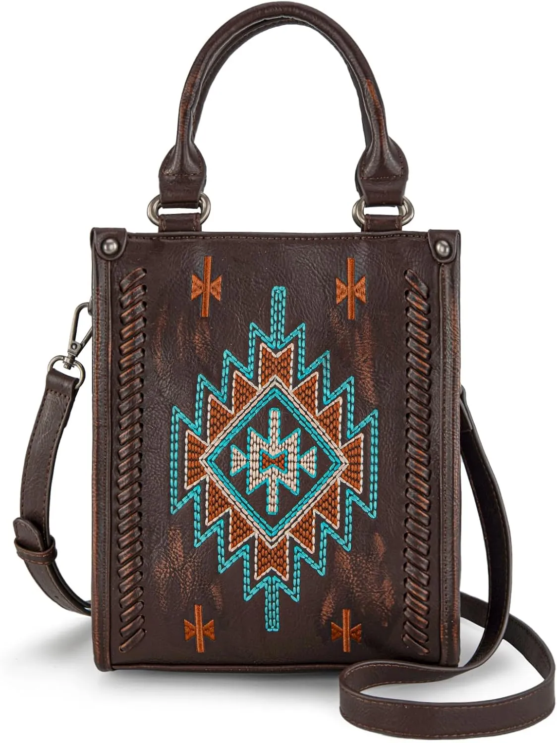 Montana West Western Women's Crossbody Handbag Ladies Small Crossbody Bags for Women Designer Top Handle Handbags