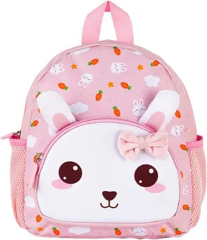 mygreen Kids Backpack for School Girls Toddlers Girls 2-4 Cute Lightweight Bookbag Preschool Kindergarten Primary Daycare School Travel Gifts Bags Pink Bunny