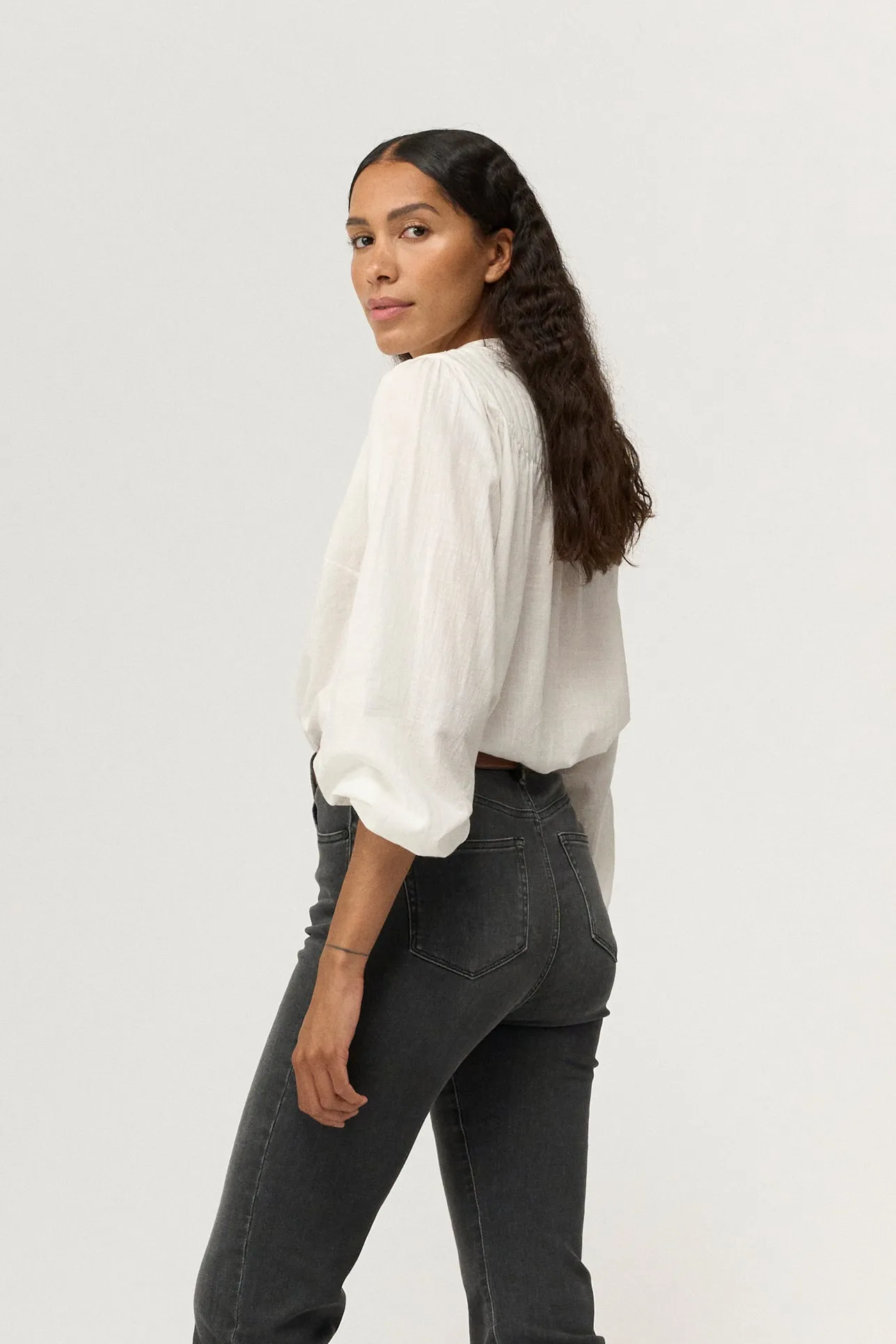 PD-Wiona Bib Shirt - White