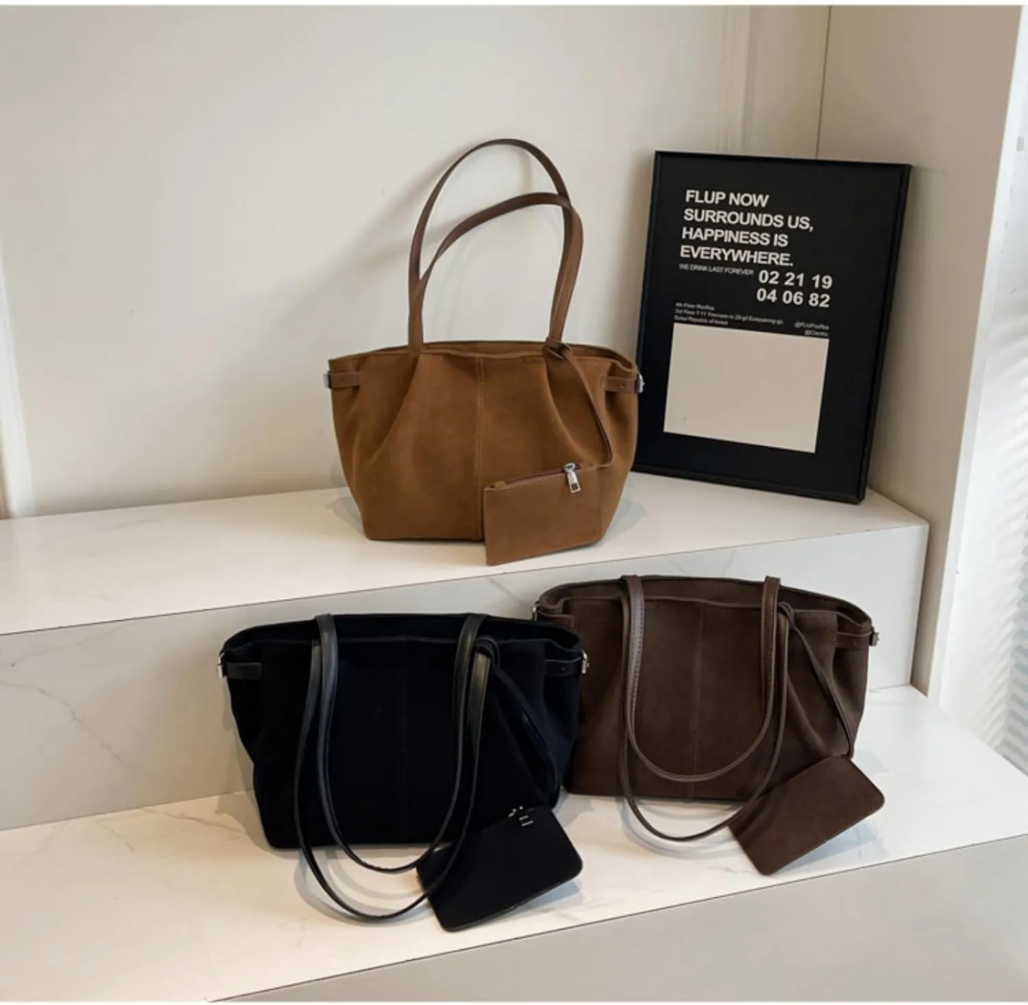 Retro large-capacity tote bag women's going out portable commuter bag student class shoulder bag