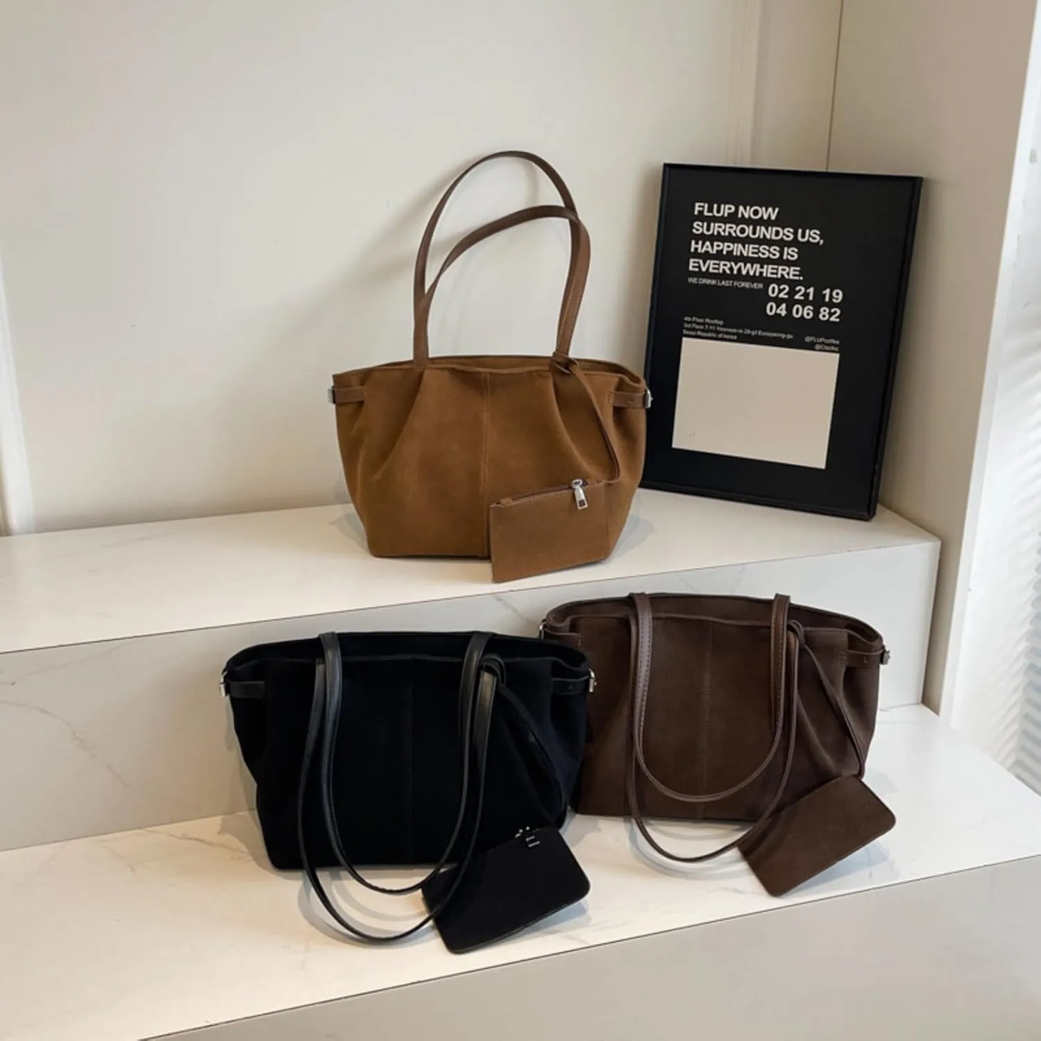 Retro large-capacity tote bag women's going out portable commuter bag student class shoulder bag