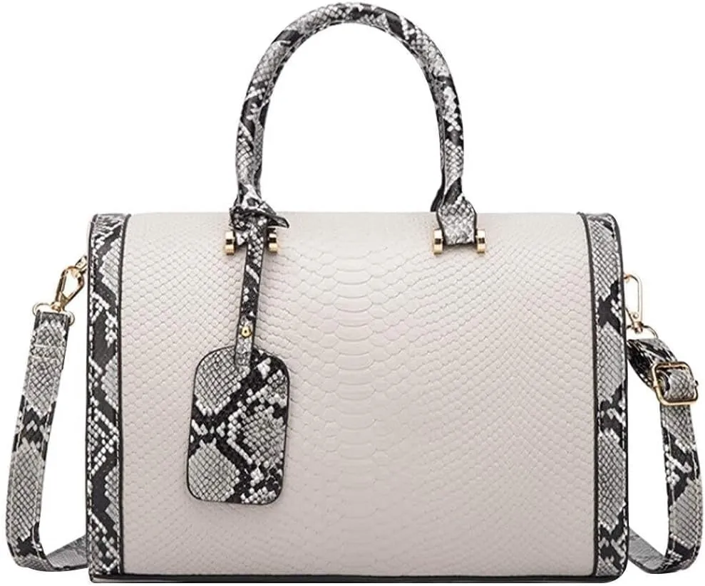Shoulder Bag for WomenLarge Chain Crossbody Bags Bucket Tote Purse Womens Fashion Snakeskin Hobo