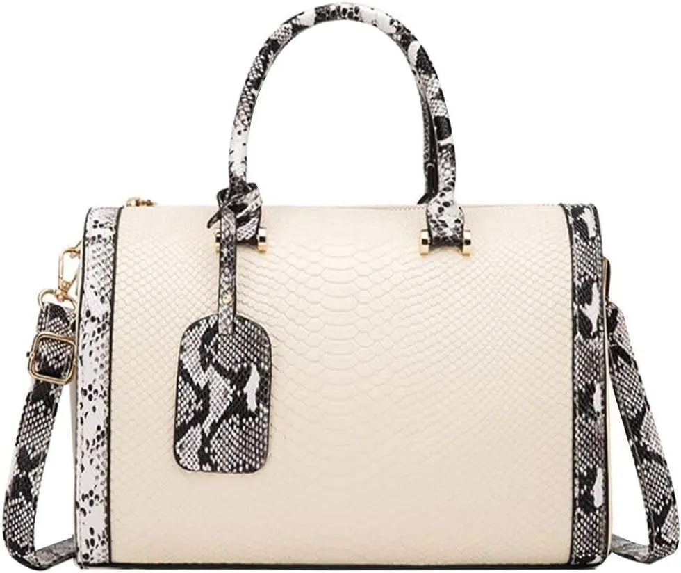 Shoulder Bag for WomenLarge Chain Crossbody Bags Bucket Tote Purse Womens Fashion Snakeskin Hobo