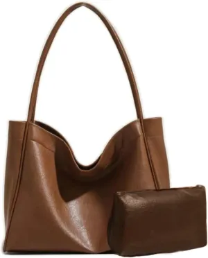 Shoulder Bags for Women Large PU Leather Tote Work Bag Hobo Handbag For Women Travel Purse