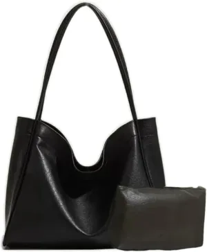 Shoulder Bags for Women Large PU Leather Tote Work Bag Hobo Handbag For Women Travel Purse