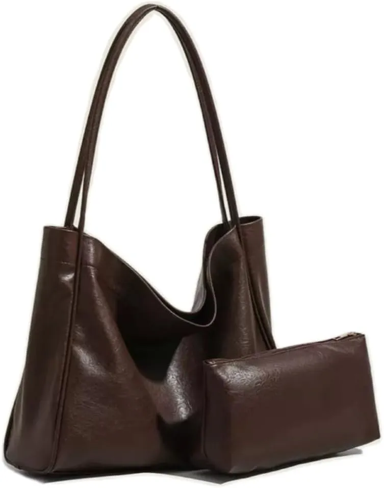 Shoulder Bags for Women Large PU Leather Tote Work Bag Hobo Handbag For Women Travel Purse