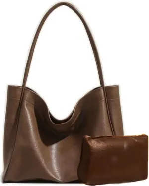 Shoulder Bags for Women Large PU Leather Tote Work Bag Hobo Handbag For Women Travel Purse
