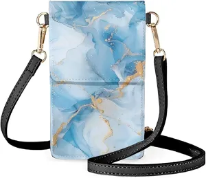 Small Leather Cell Phone Crossbody Bag for Women Cell Phone Purse Wallet Leather Shoulder Handbag