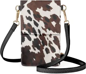 Small Leather Crossbody Bags for Women Cell Phone Purse Wallet Leather Shoulder Handbags Medium Size